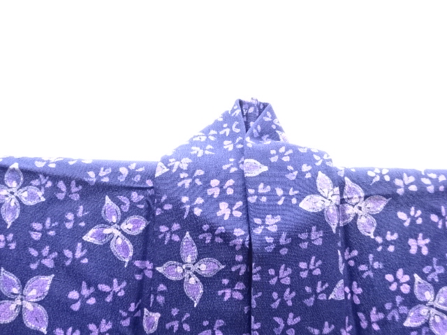  花模様小紋着物